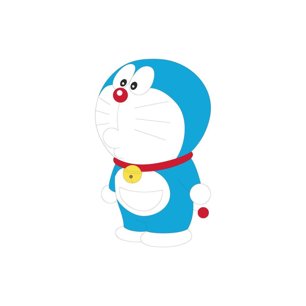 kreativ Doraemon Karikatur Charakter japanisch Anime vektor
