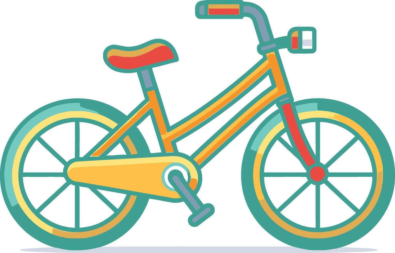 vektorisiert bmx Fahrrad springen Fahrrad Speichen Zeichnung vektor