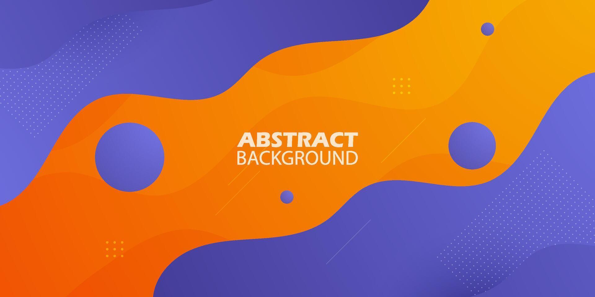 abstrakt 3d Welle Kunst Hintergrund Design mit lila und Orange Farbe Kombination zum Design. eps10 vektor