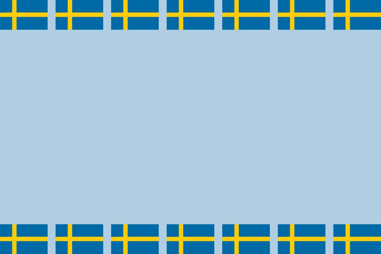 Schweden Flagge Hintergrund Rand Banner Rahmen zum National Festival Urlaub vektor