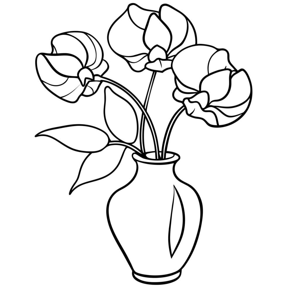 solros blomma översikt illustration färg bok sida design, solros blomma svart och vit linje konst teckning färg bok sidor för barn och vuxna vektor