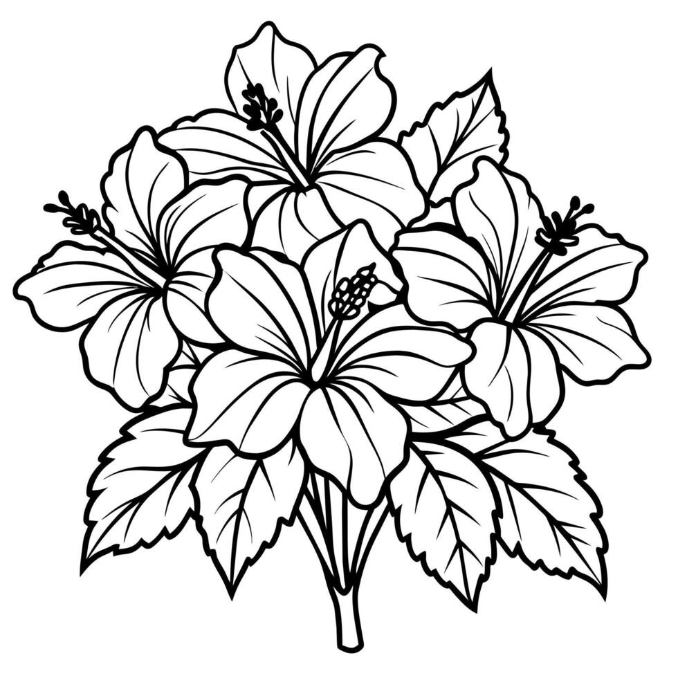 lejongap blomma översikt illustration färg bok sida design, lejongap blomma svart och vit linje konst teckning färg bok sidor för barn och vuxna vektor