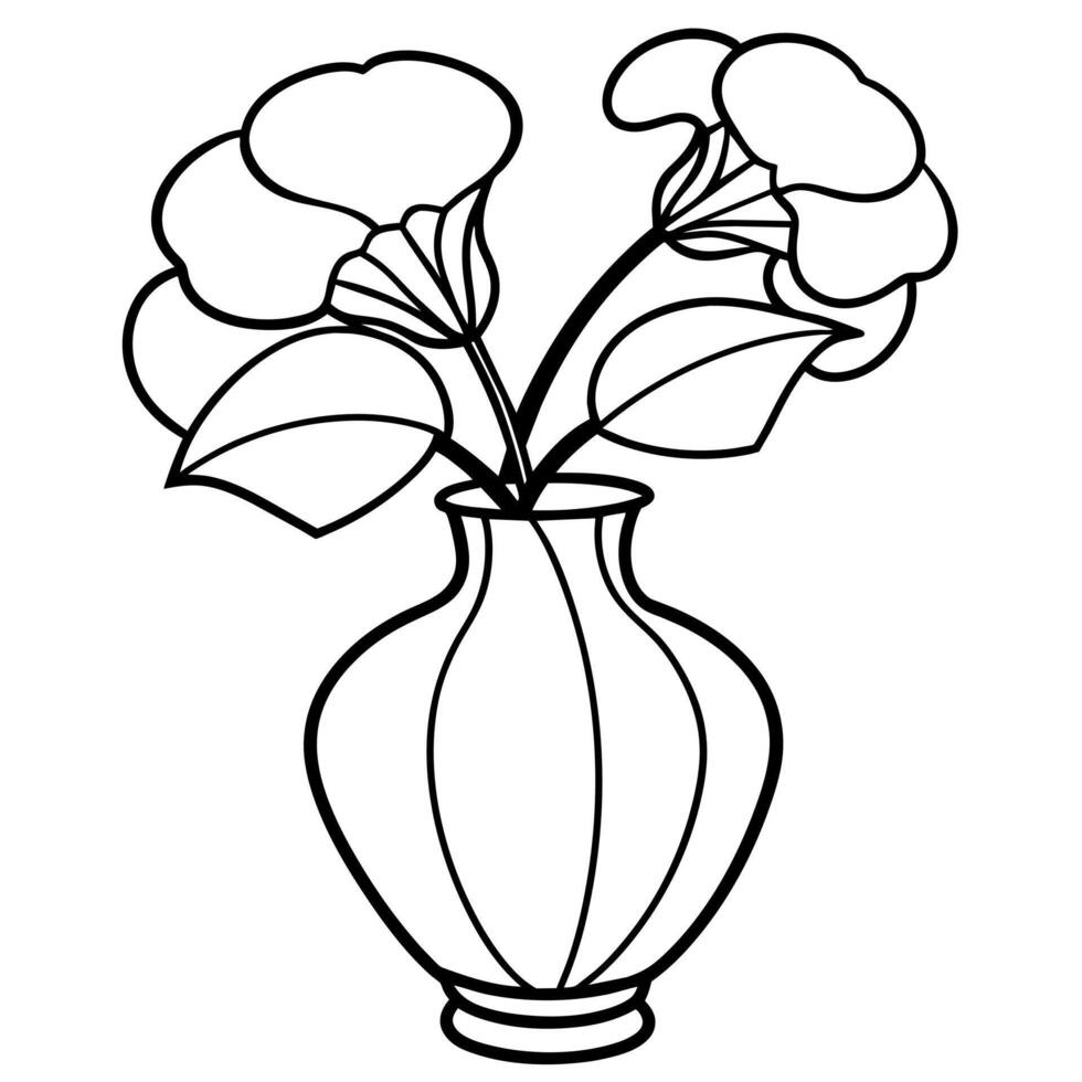 solros blomma översikt illustration färg bok sida design, solros blomma svart och vit linje konst teckning färg bok sidor för barn och vuxna vektor