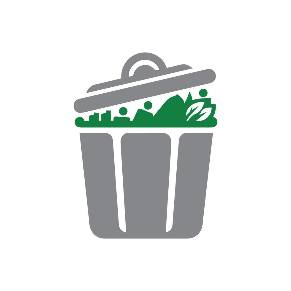 Müll Logo Vorlage, Müll Logo Elemente, Müll Logo vektor