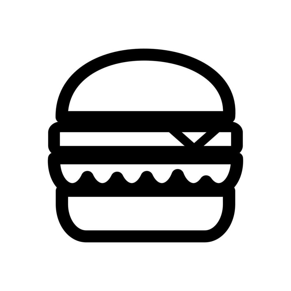 Burger Symbol auf ein Weiß Hintergrund vektor