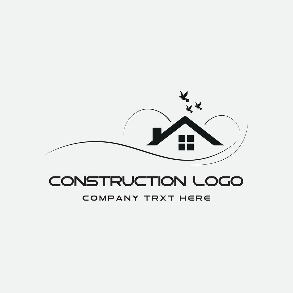 echt Nachlass Design Heimwerker, Installation, Überdachung, Konstruktion oder Elektriker Logo vektor