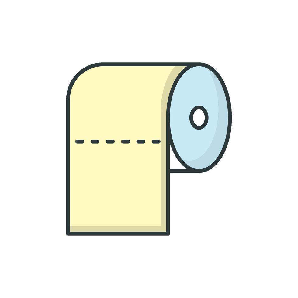 Toilette Gewebe Symbol Design Vorlagen einfach und modern Konzept vektor