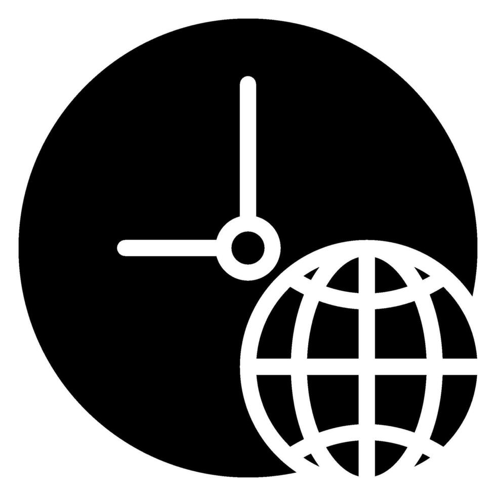 globales Glyphen-Symbol vektor