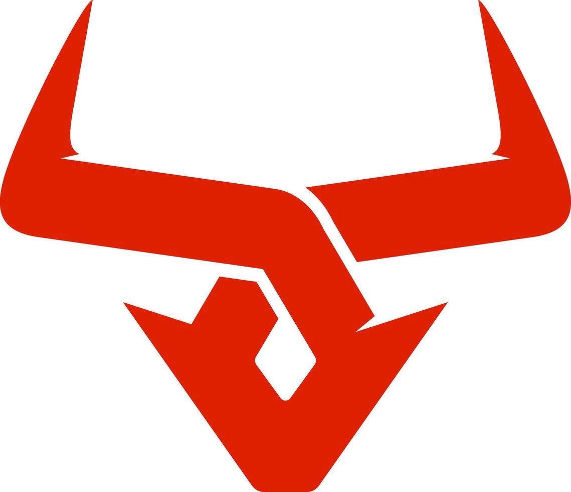 einzigartig Stier Logo Design vektor