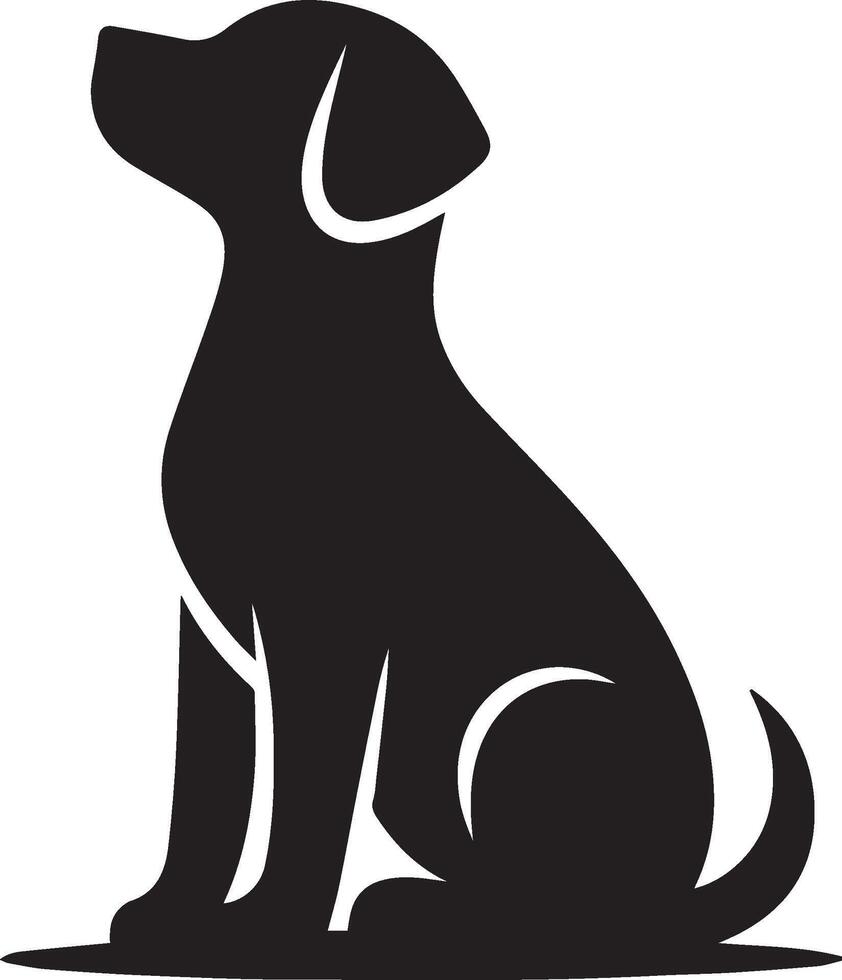 Hund Silhouette Satz. Hund Illustration vektor