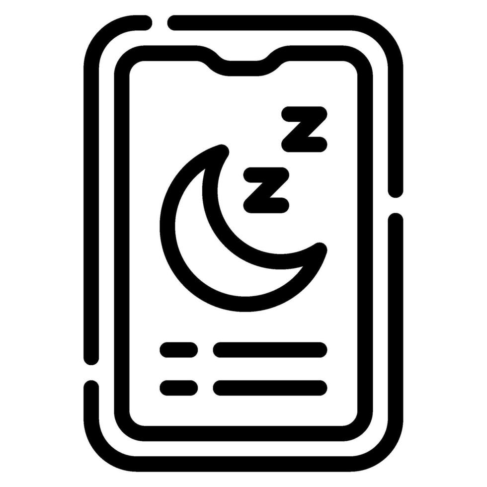 sömn tracker ikon för webb, app, infografik, etc vektor