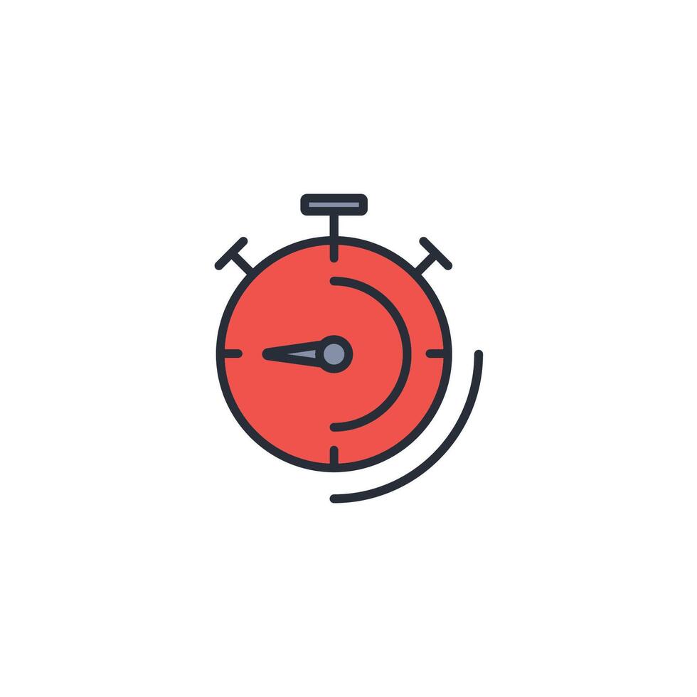 kronometer ikon. .redigerbar stroke.linjär stil tecken för använda sig av webb design, logo.symbol illustration. vektor