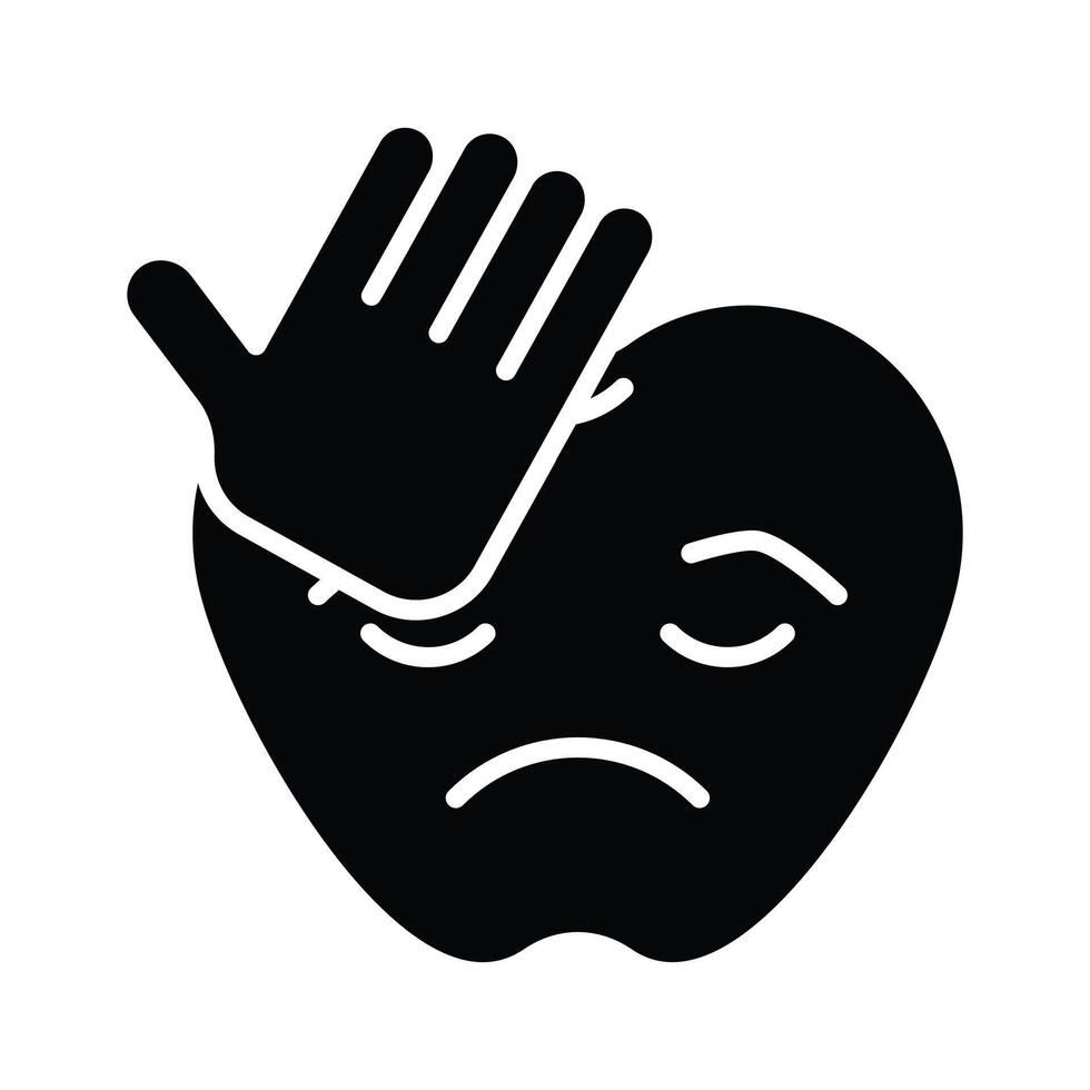 erhalten diese tolle Symbol von Gesichtspalme Emoji, traurig Ausdrücke Emoji vektor