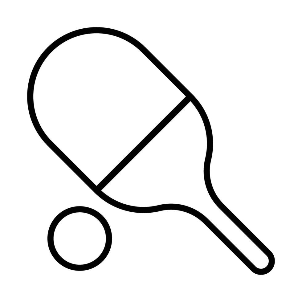 Tabelle Tennis Linie Symbol Design vektor