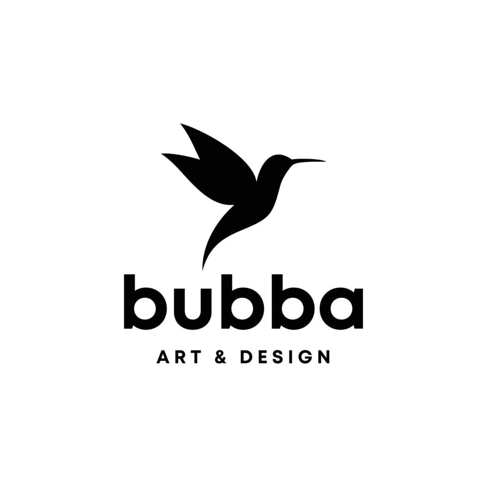 fliegender Vogel Logo Design vektor