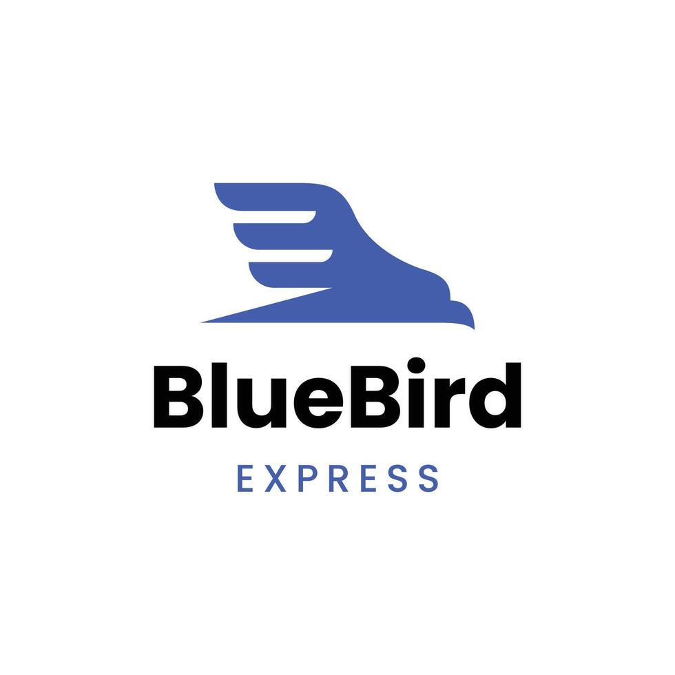 fliegender Vogel Logo Design vektor