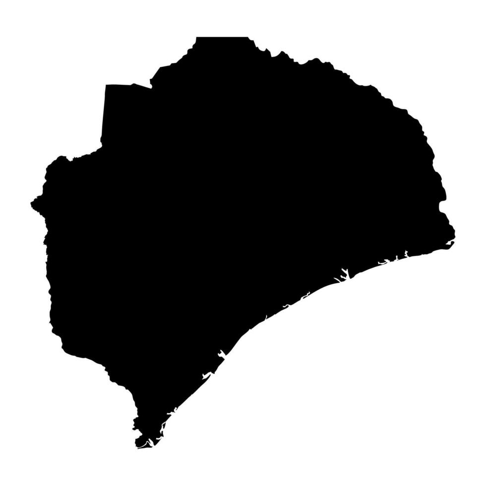 zambezia provins Karta, administrativ division av moçambique. illustration. vektor
