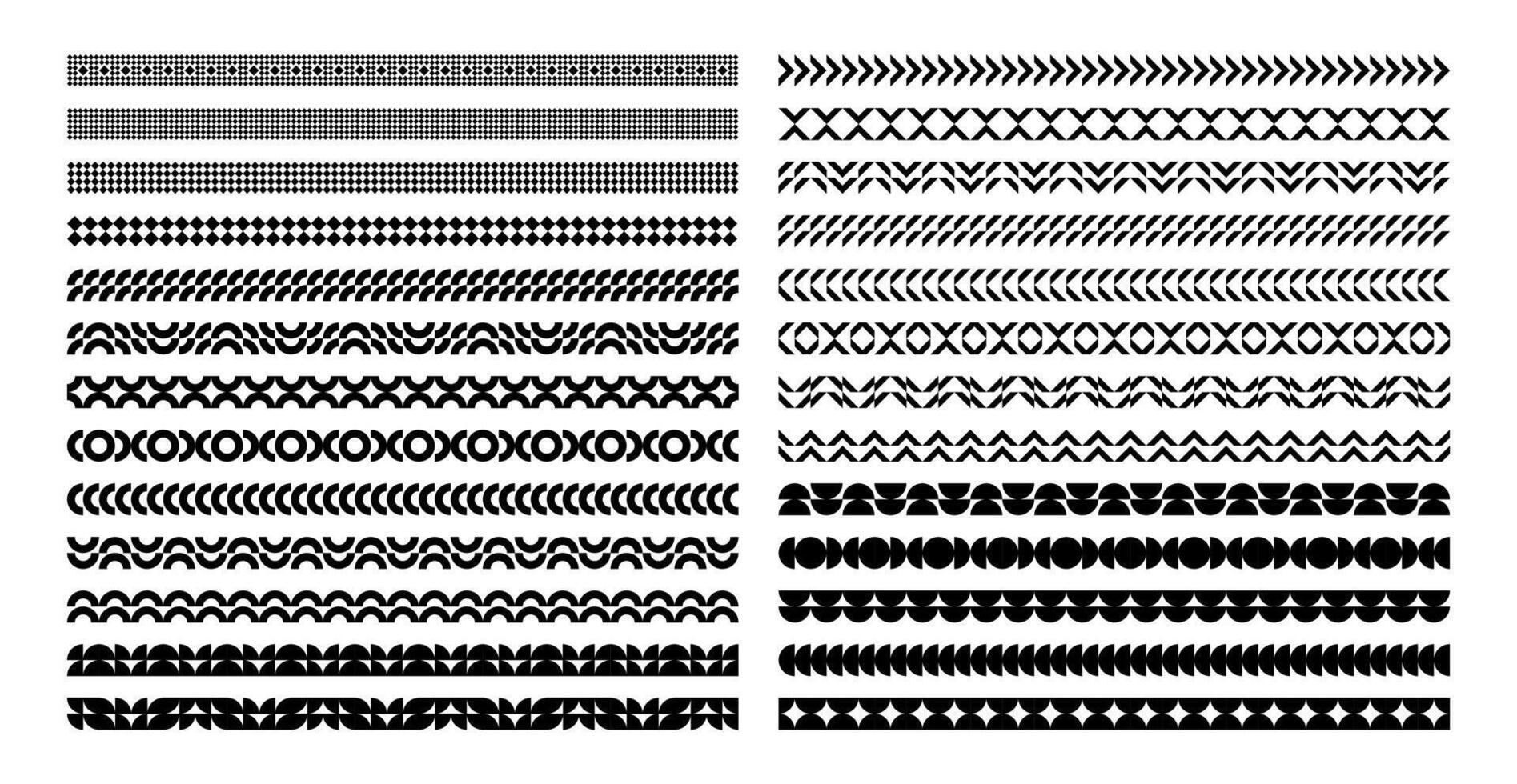 samling av grundläggande form abstrakt delare design vektor