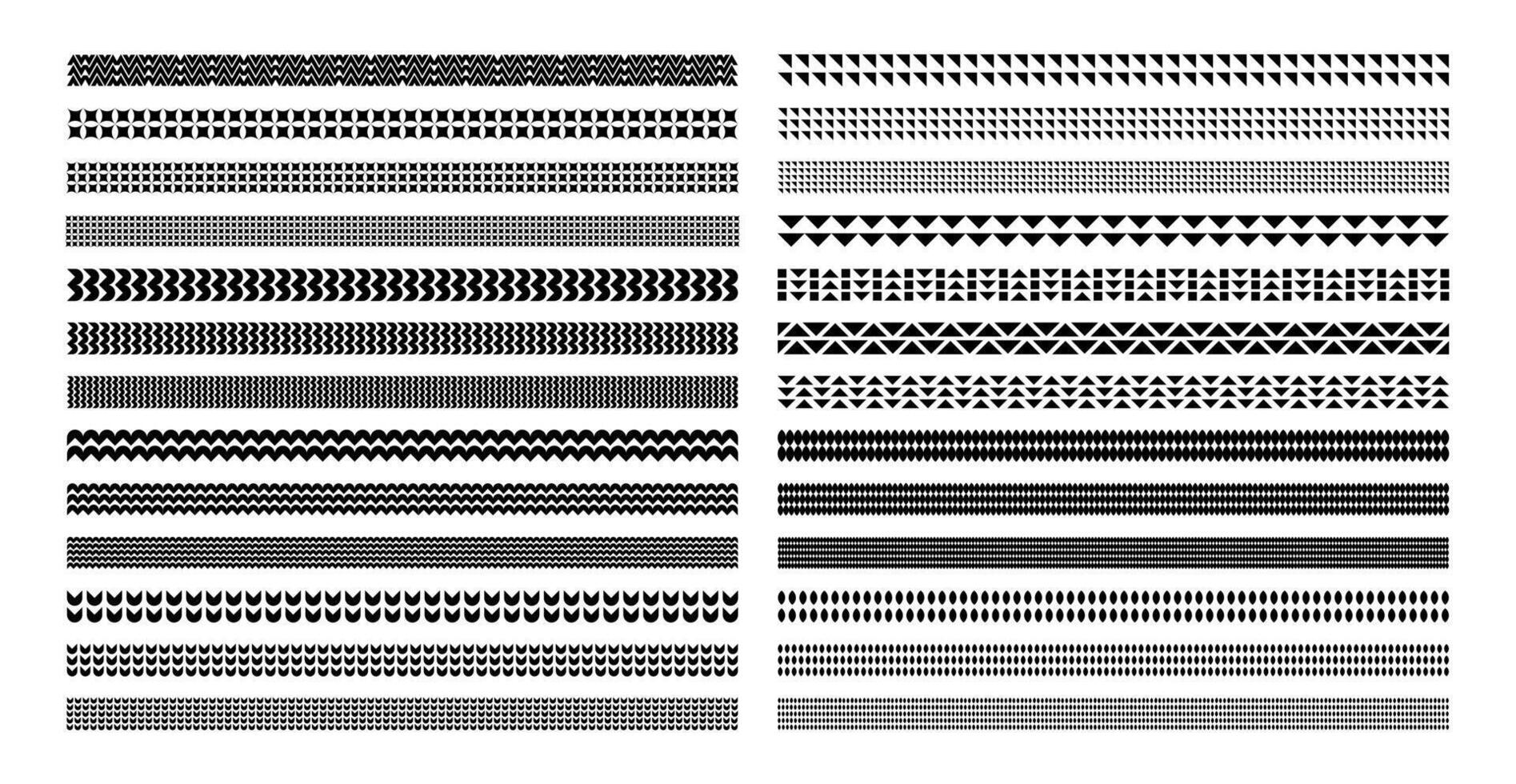 einfach Basic gestalten abstrakt Teiler Rand Design einstellen vektor