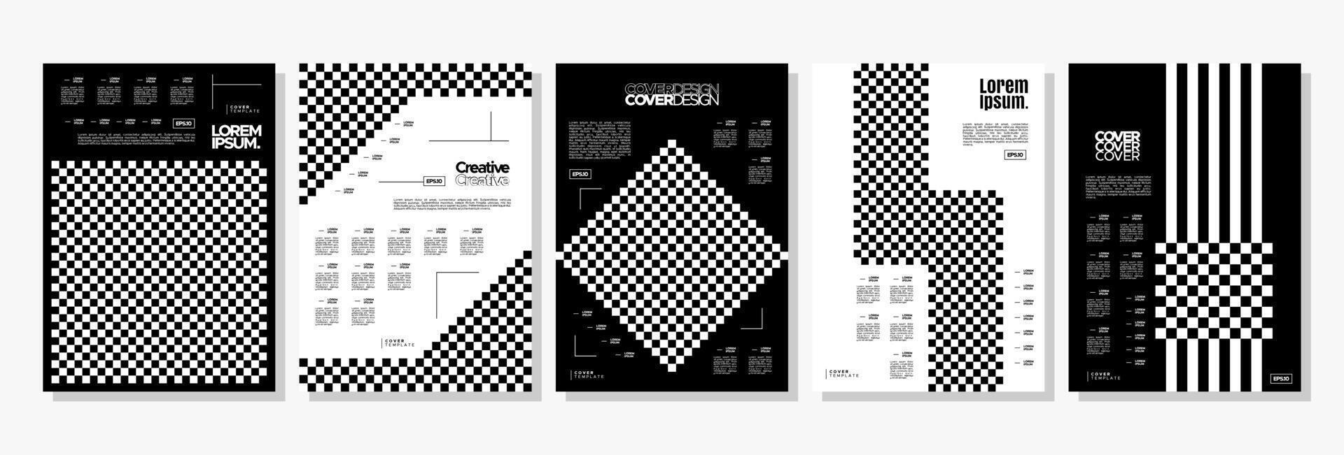 schwarz Digital Pixel Platz abstrakt Startseite Design einstellen vektor