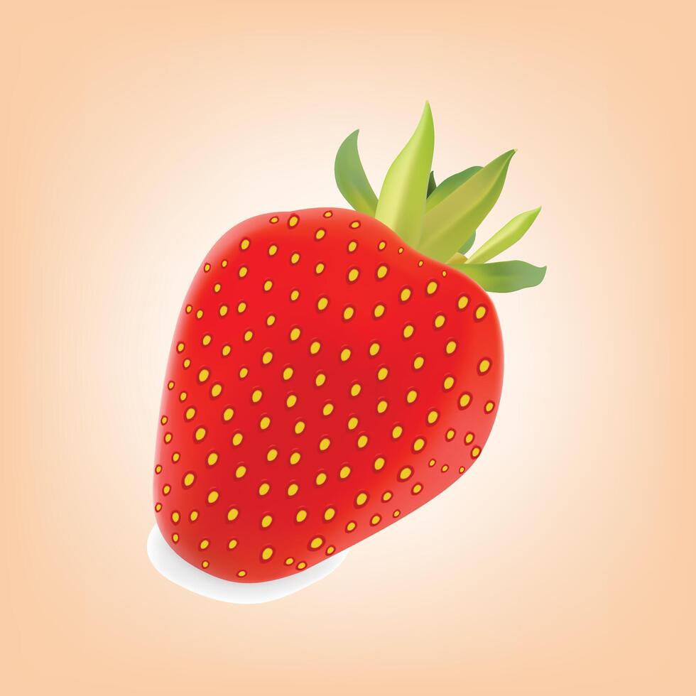 jordgubbe. ljuv frukt. vektor