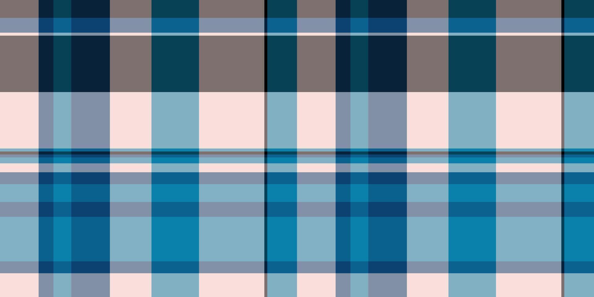 hemsida tyg tartan, kostym textil- mönster sömlös. levande rum textur kolla upp pläd bakgrund i cyan och pastell färger. vektor