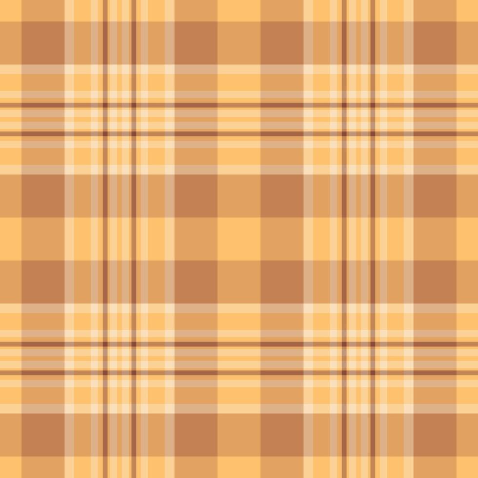 diagonal prüfen Textil- , Hut Hintergrund nahtlos Plaid. wählen Muster Textur Tartan Stoff im Orange und Bernstein Farben. vektor