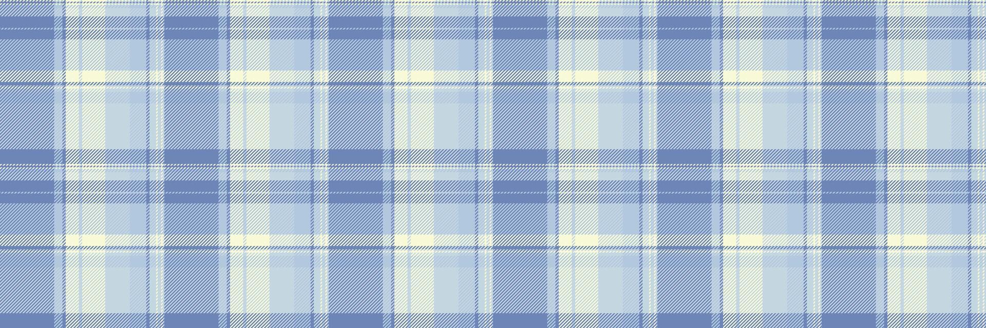 Kleid nahtlos Stoff , Vater Hintergrund Textil- überprüfen. Türkisch Plaid Textur Tartan Muster im Blau und Licht Farben. vektor