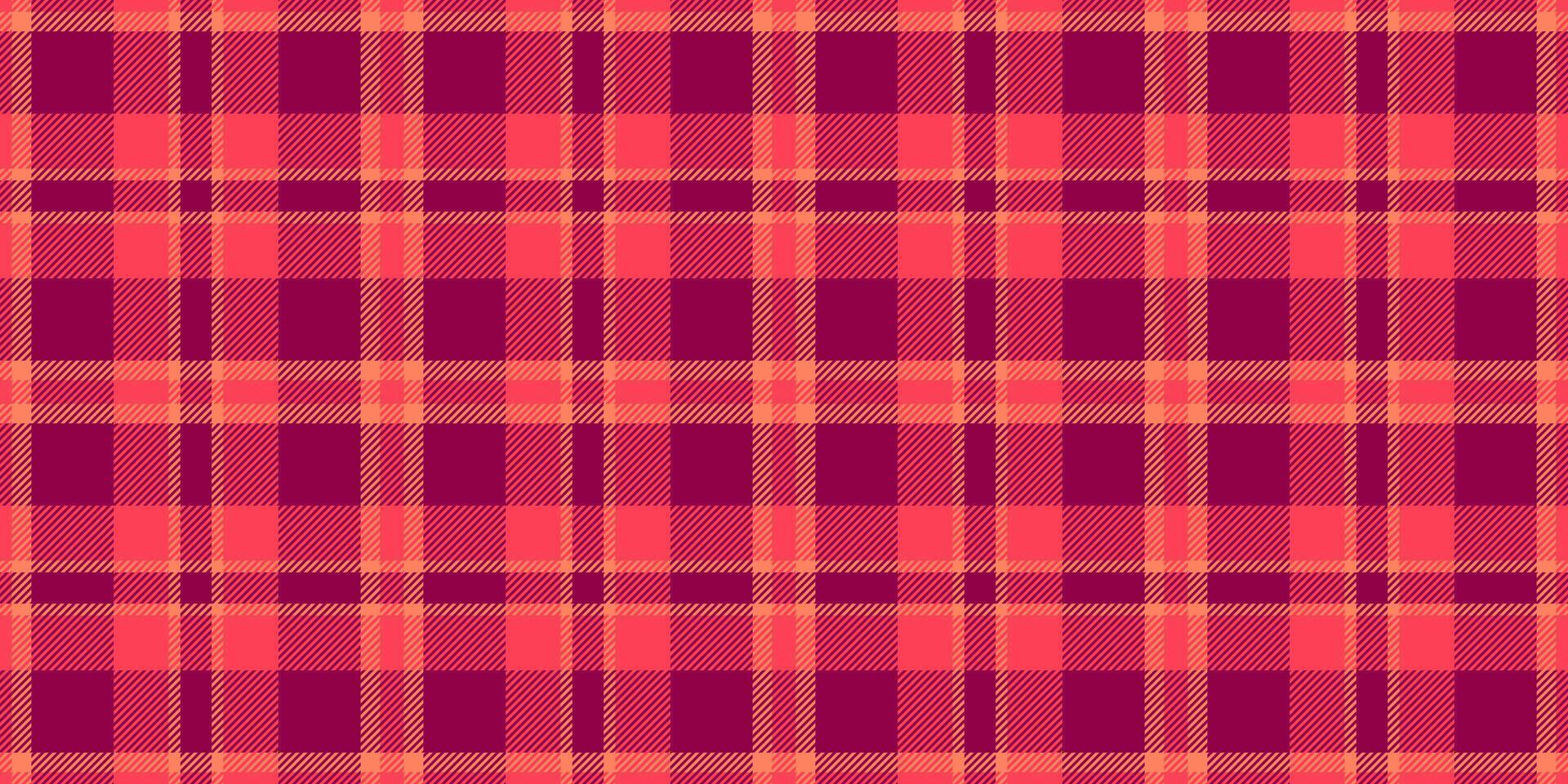 Storbritannien tartan pläd kolla upp, möbel textil- sömlös textur. kjol tyg bakgrund mönster i röd och rosa färger. vektor