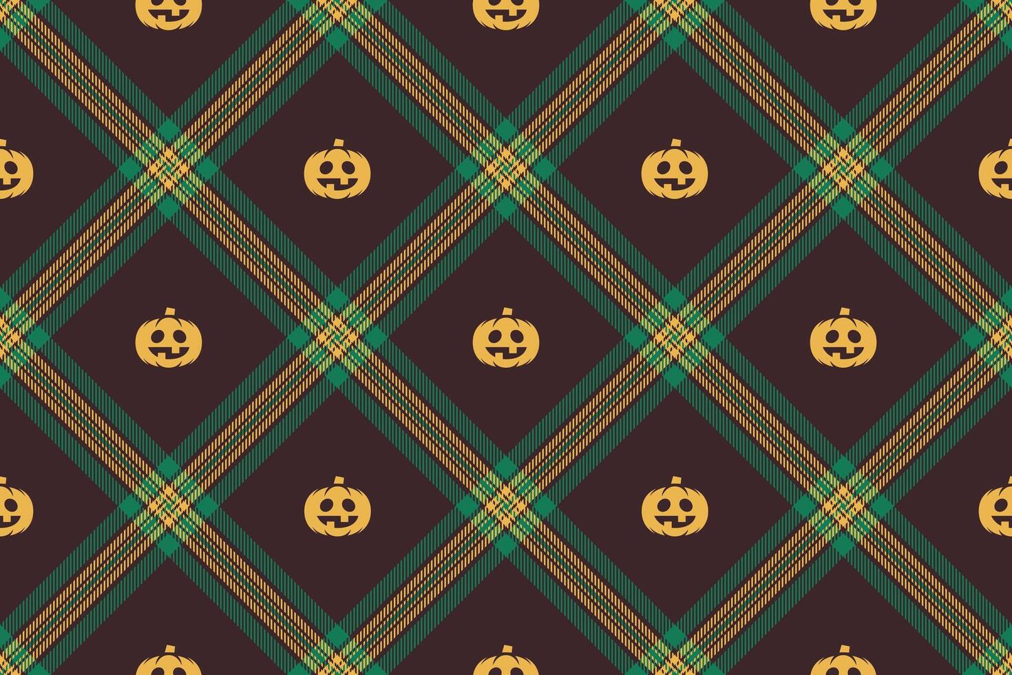 Halloween nahtlos Hintergrund mit Kürbis zum Textil- Stoff Design, Verpackung Papier, Webseite Tapeten, Textilien, Hintergrund und Kleidung. vektor