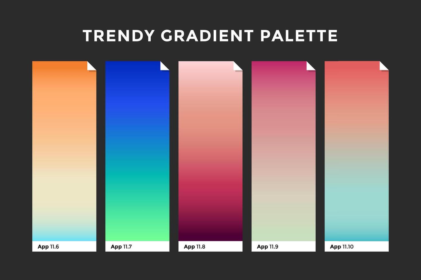 modisch Gradient Farbfelder vektor