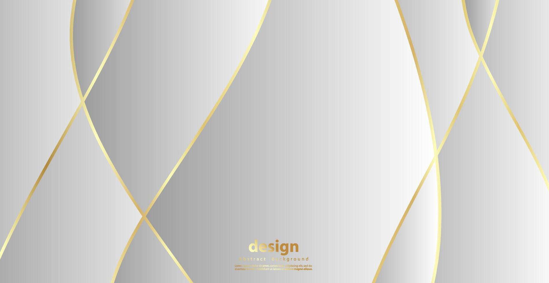 abstrakt Hintergrund mit Gold Wellen. Luxus Papier Schnitt Hintergrund, golden Muster, Halbton Steigungen, Startseite Vorlage, geometrisch Formen, modern minimal Banner. 3d Illustration. vektor