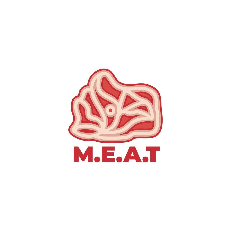 kött marmorering skiva lutning platt symbol logotyp vektor
