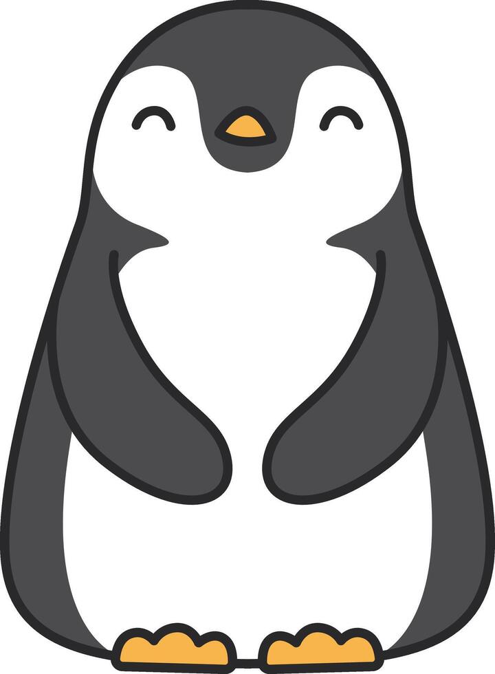 söt pingvin illustration vektor