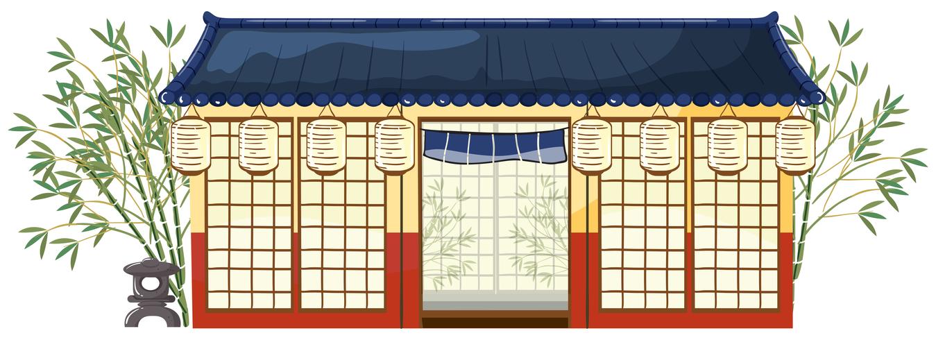 Ein traditionelles japanisches Haus vektor