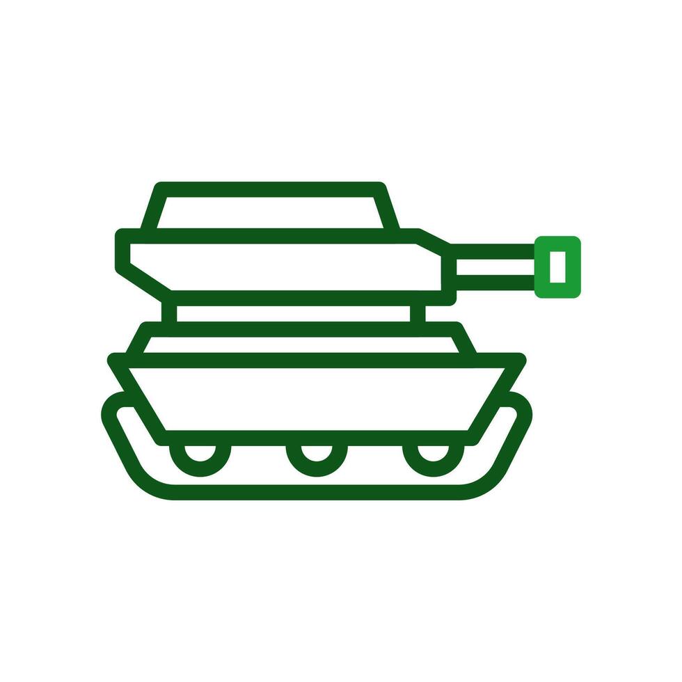 Panzer Symbol duocolor Grün Militär- Illustration. vektor