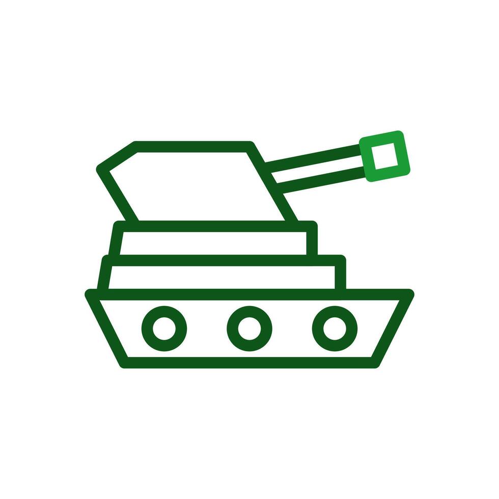 Panzer Symbol duocolor Grün Militär- Illustration. vektor