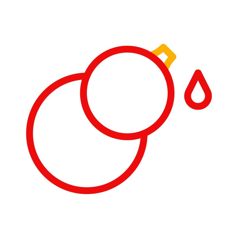 Kalebasse Symbol duocolor rot Gelb Chinesisch Illustration vektor
