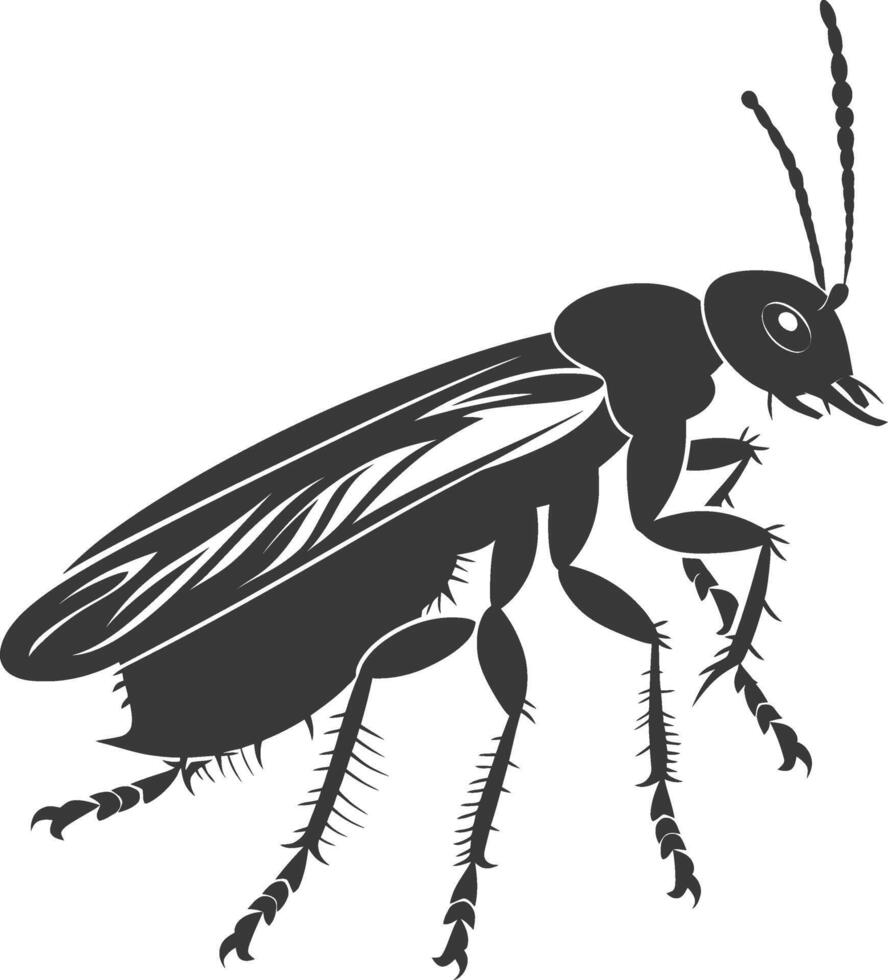 Silhouette Termite Tier voll Körper schwarz Farbe nur vektor