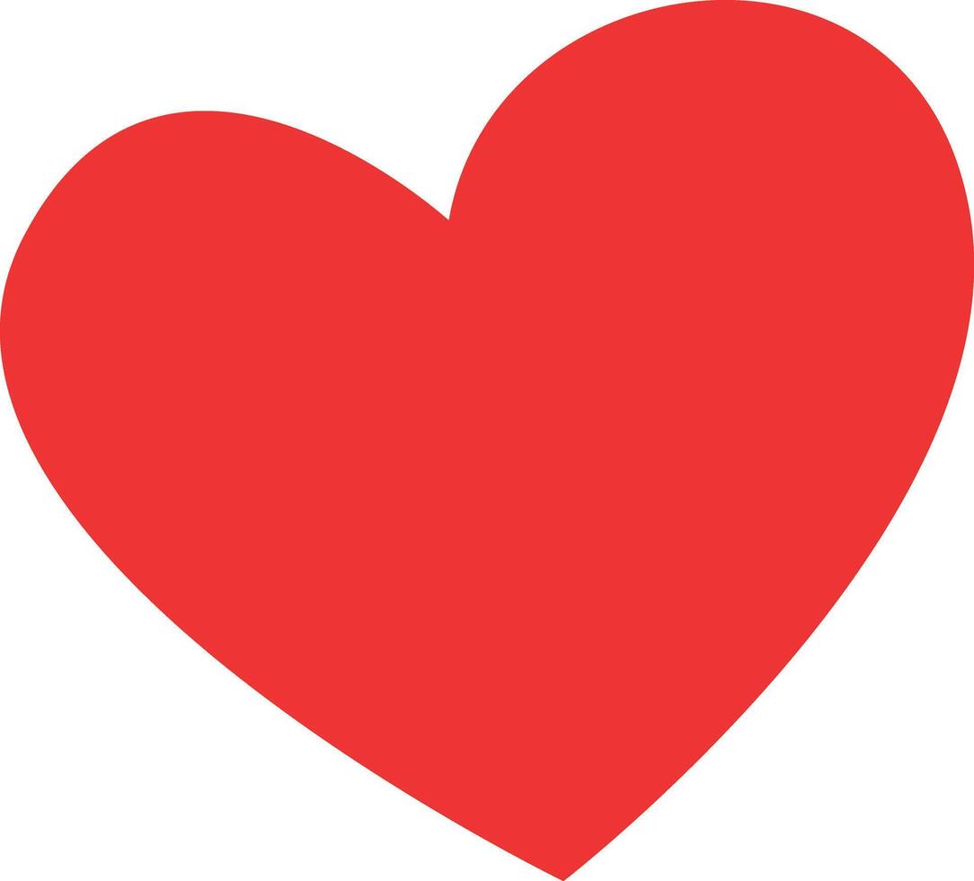 rot Herz Liebe Banner eben Clip Art minimalistisch auf Weiß Hintergrund Illustration vektor