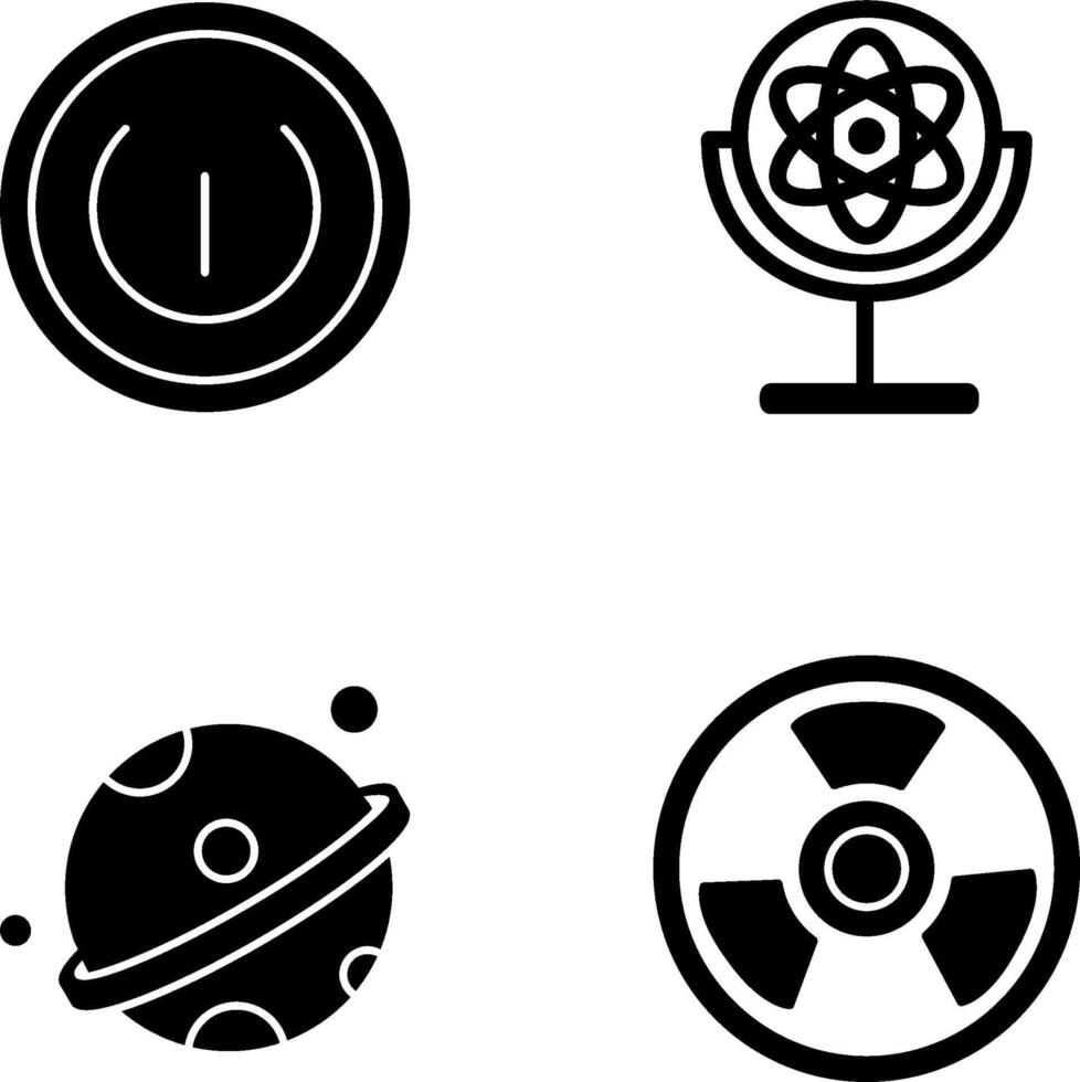 gyroskop och kraft ikon vektor