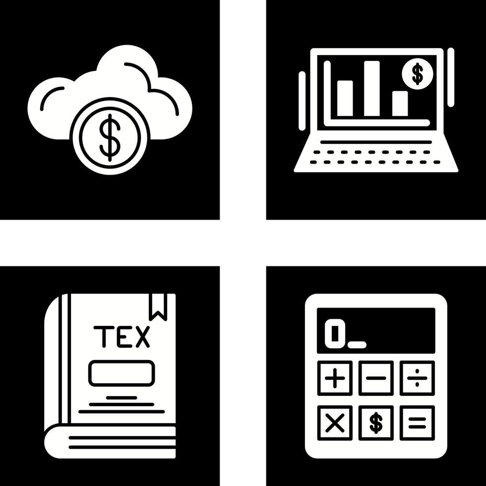 Wolke Computing und Bar Diagramm Symbol vektor