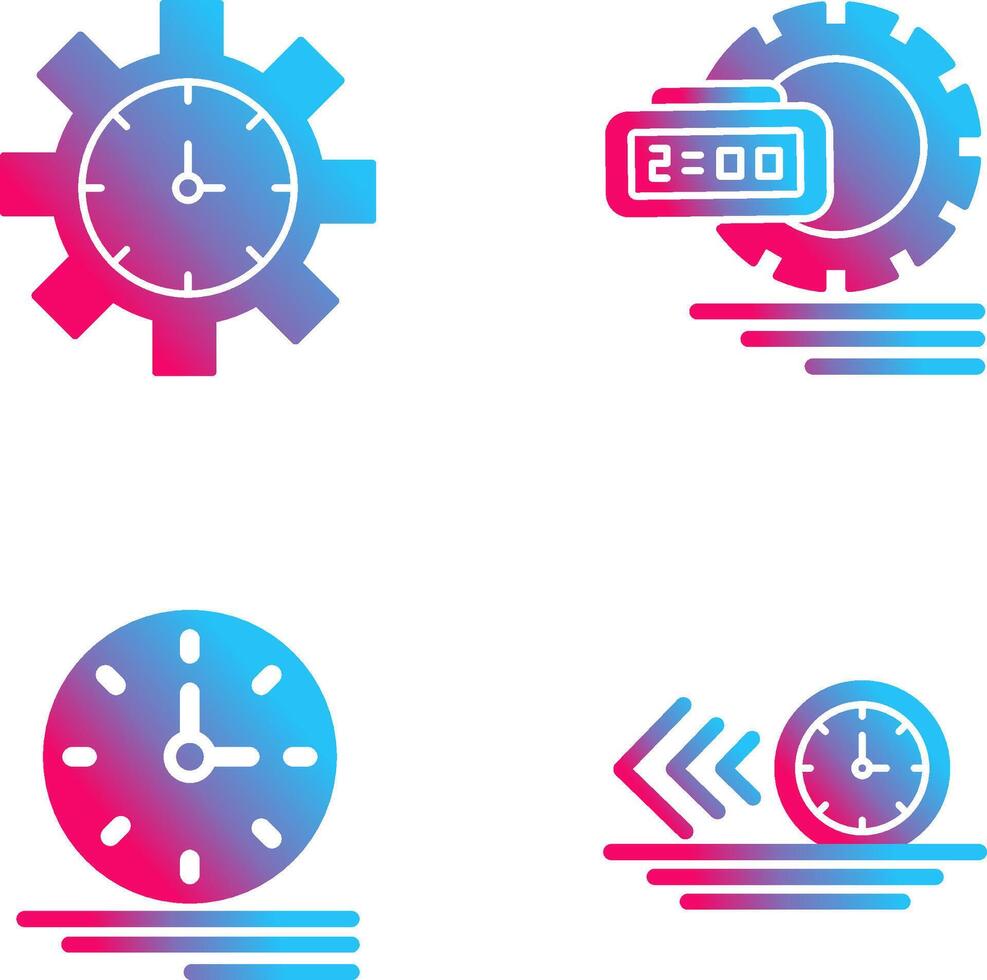 tid förvaltning och tid förvaltning ikon vektor