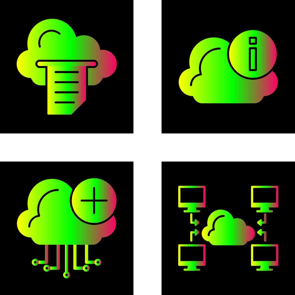 Datei und Information Symbol vektor