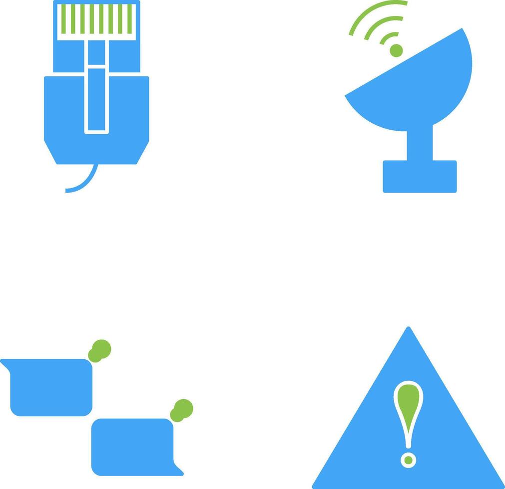 Internet Kabel und Satellit Symbol vektor