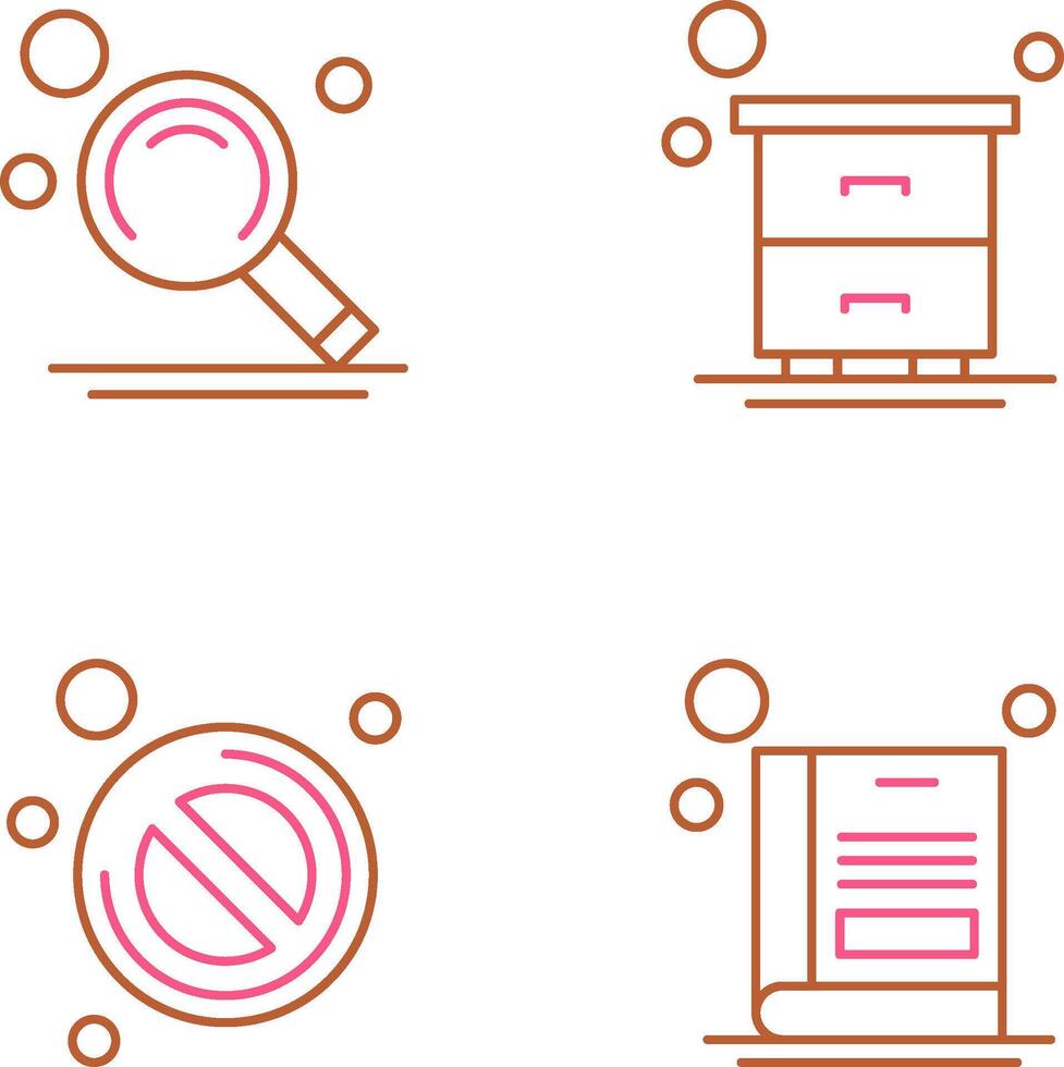 Suche und Tabelle Symbol vektor