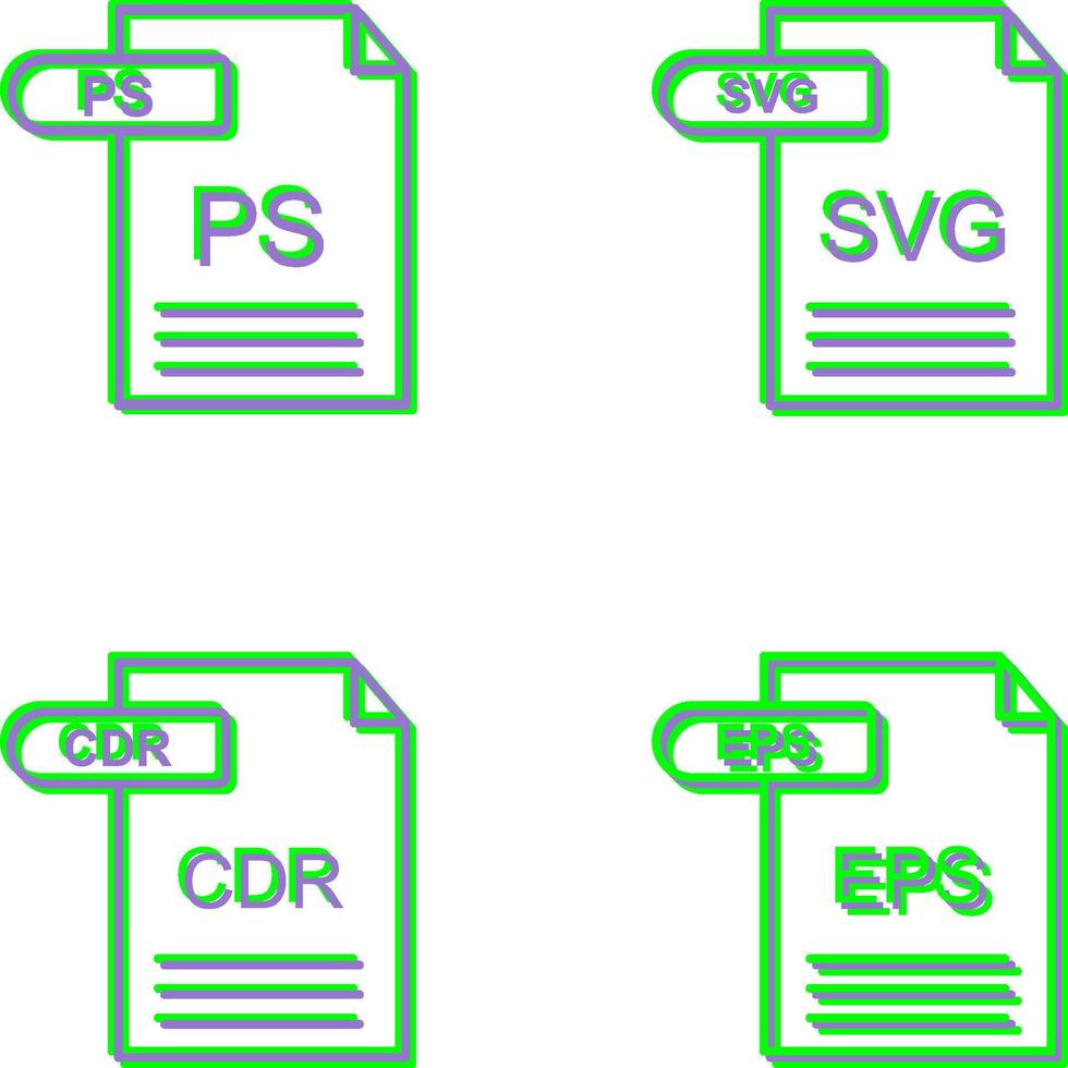 ps und svg Symbol vektor