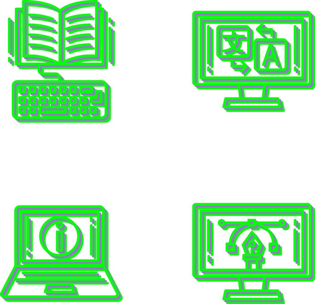 Studie und Sprache Symbol vektor