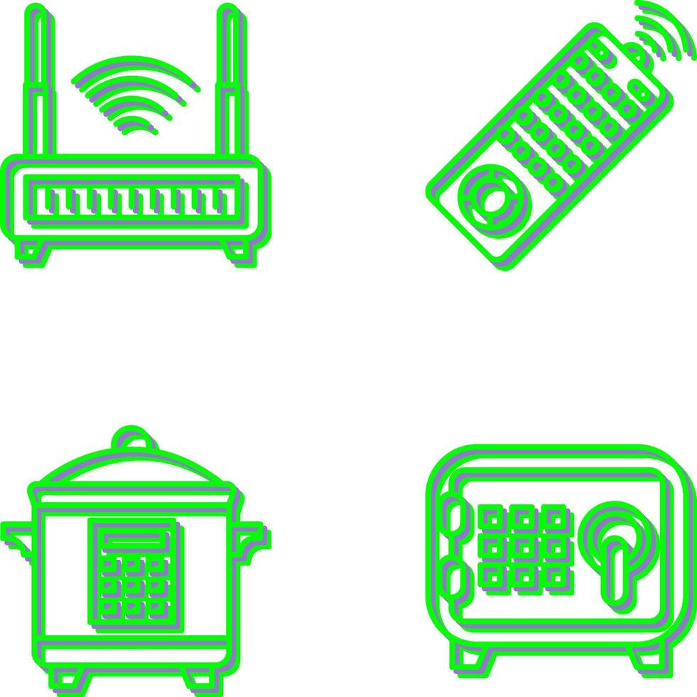 Fernbedienung und Antina Symbol vektor