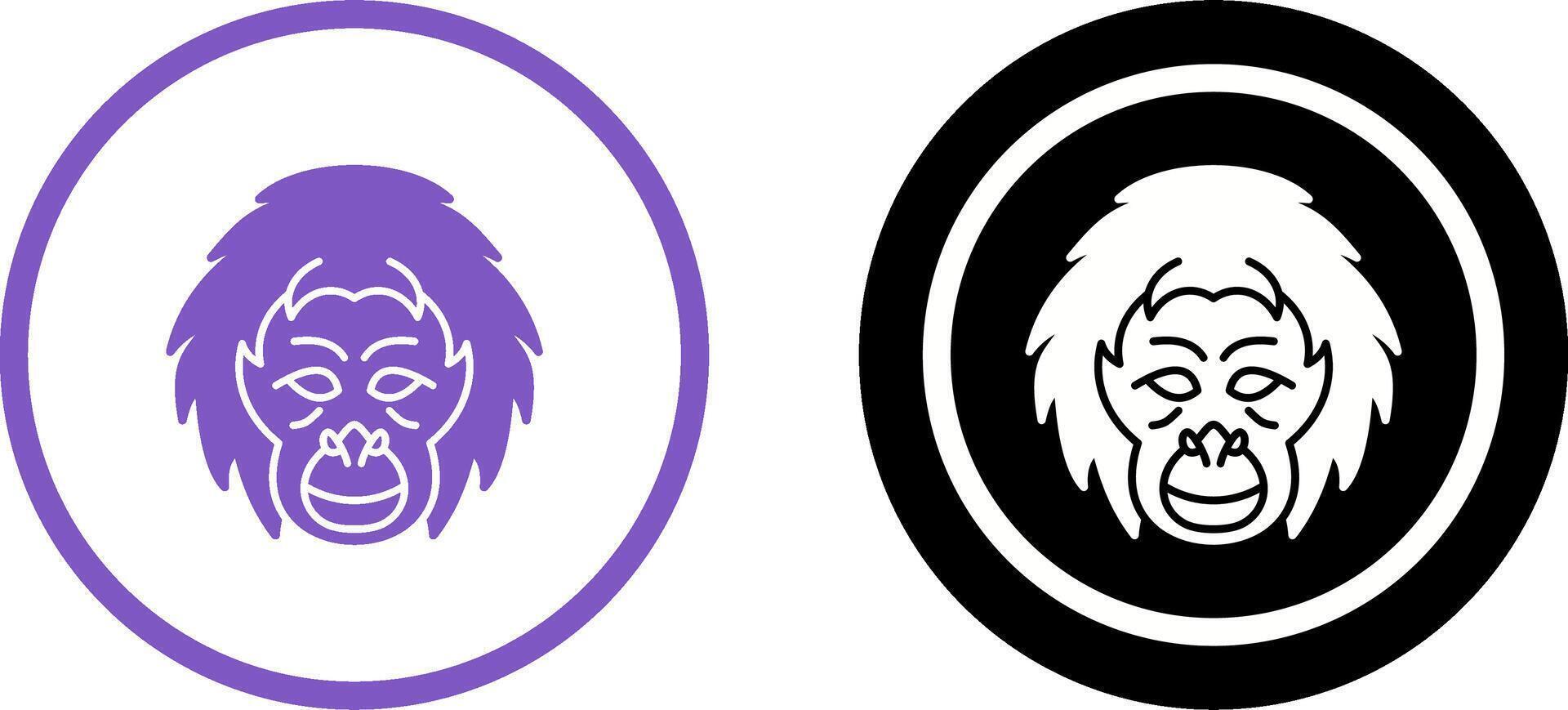 Orang-Utan Symbol Design vektor